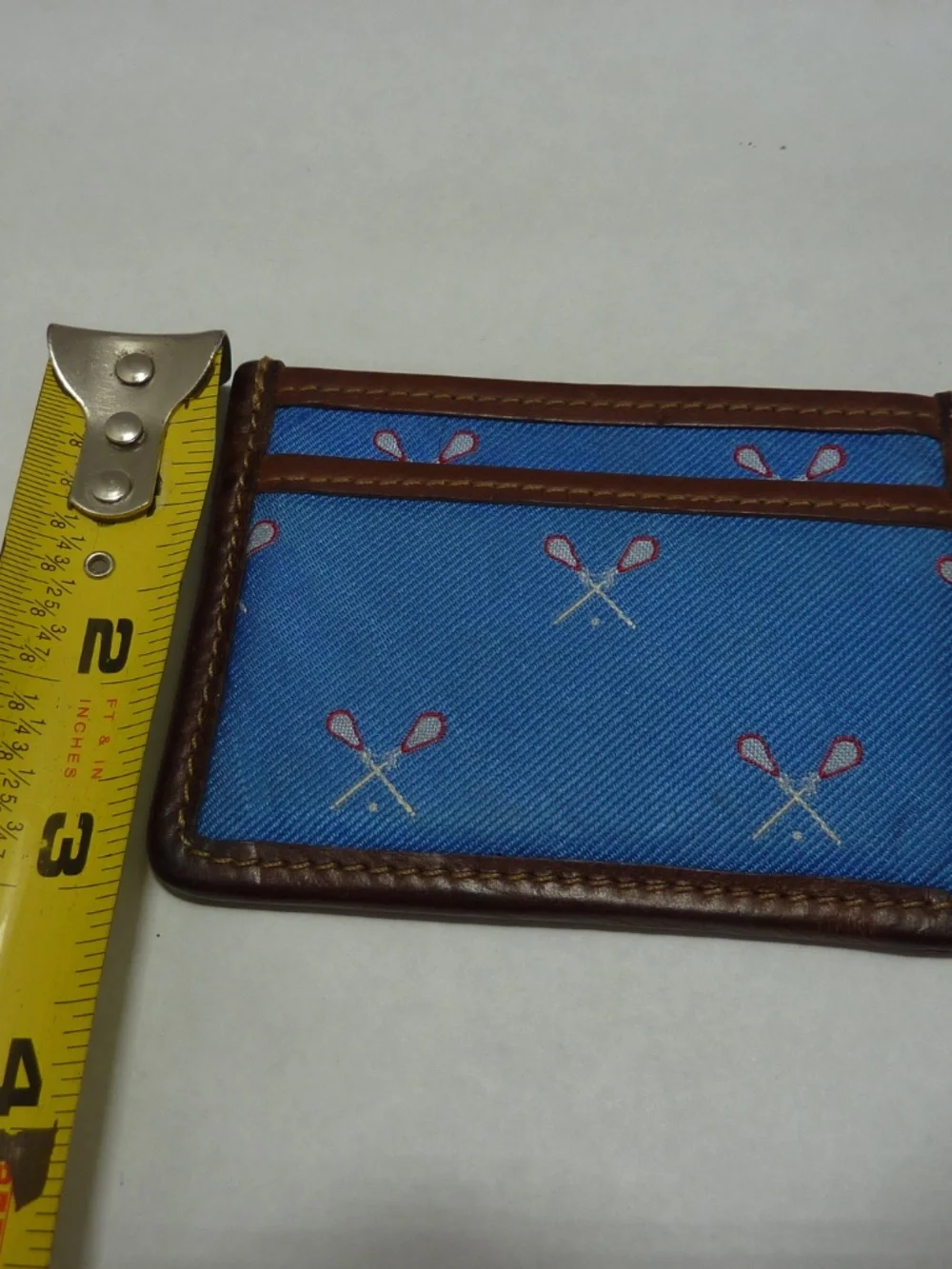 VINTAGE BIRD DOG BAY  LEATHER CREDIT CARD SLIM WALLET